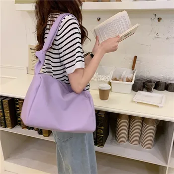 

Korean PU Leather women Shoulder Messenger Bags 2020 new Female Crossbody Bag Casual Travel Handbags purple bolsa Armpit bag
