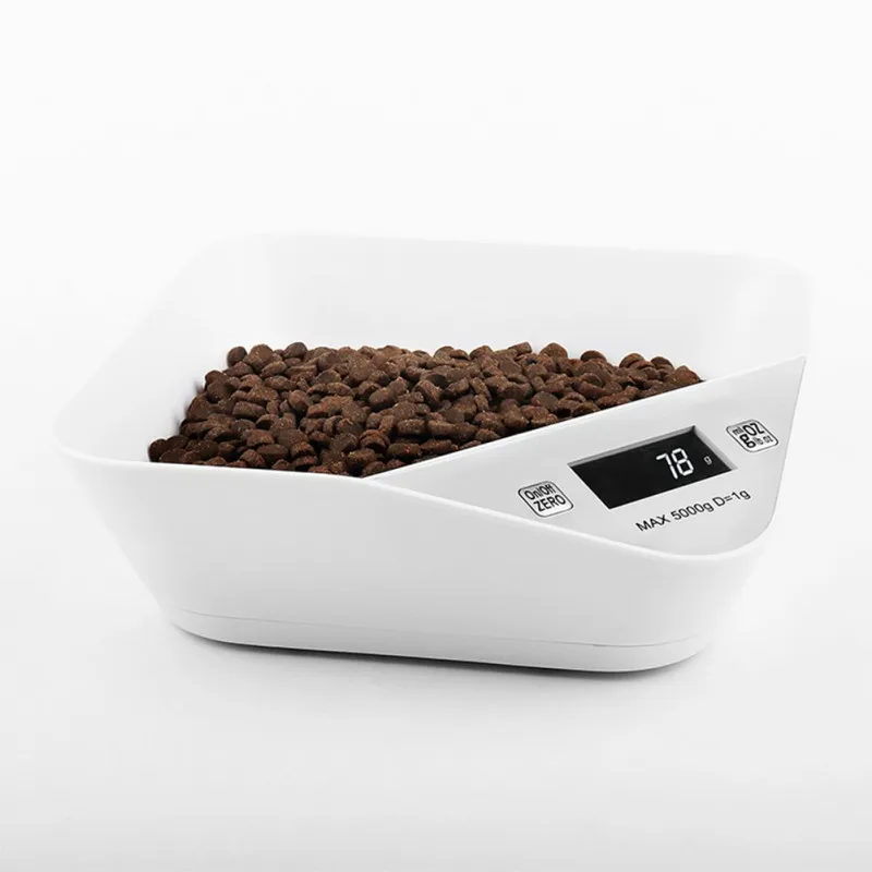 

Pet Smart Food Bowl (no Tray )can Measure Weight For Dogs Cats Multifunctional Digital Scale Pet Feeder