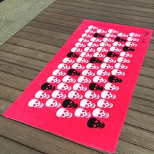 Натуральный хлопок пляжное Полотенца sonyфан, не мейнстрим, крутой череп взрослый плавательный очень большая индукционная плита-Сковорода для Полотенца 170 х 90 см