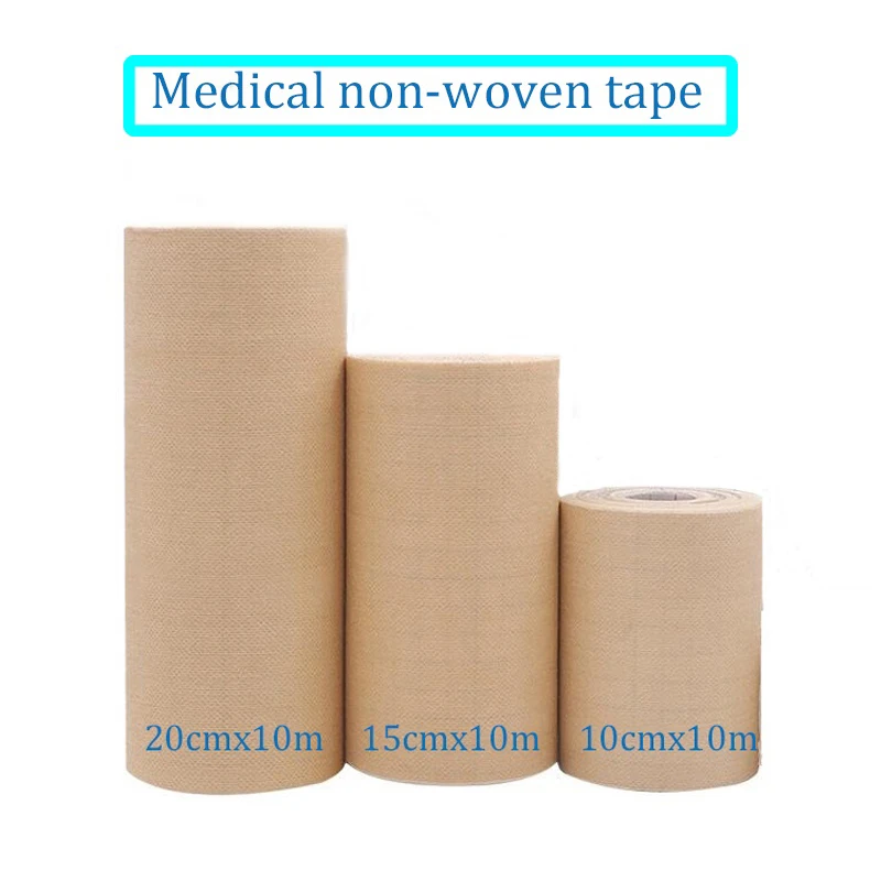 Yellow Skin Color Breathable Medical Non-woven Adhesive Tape for Gauze Needle Plaster Fixation Wound Dressing Fixation Tape