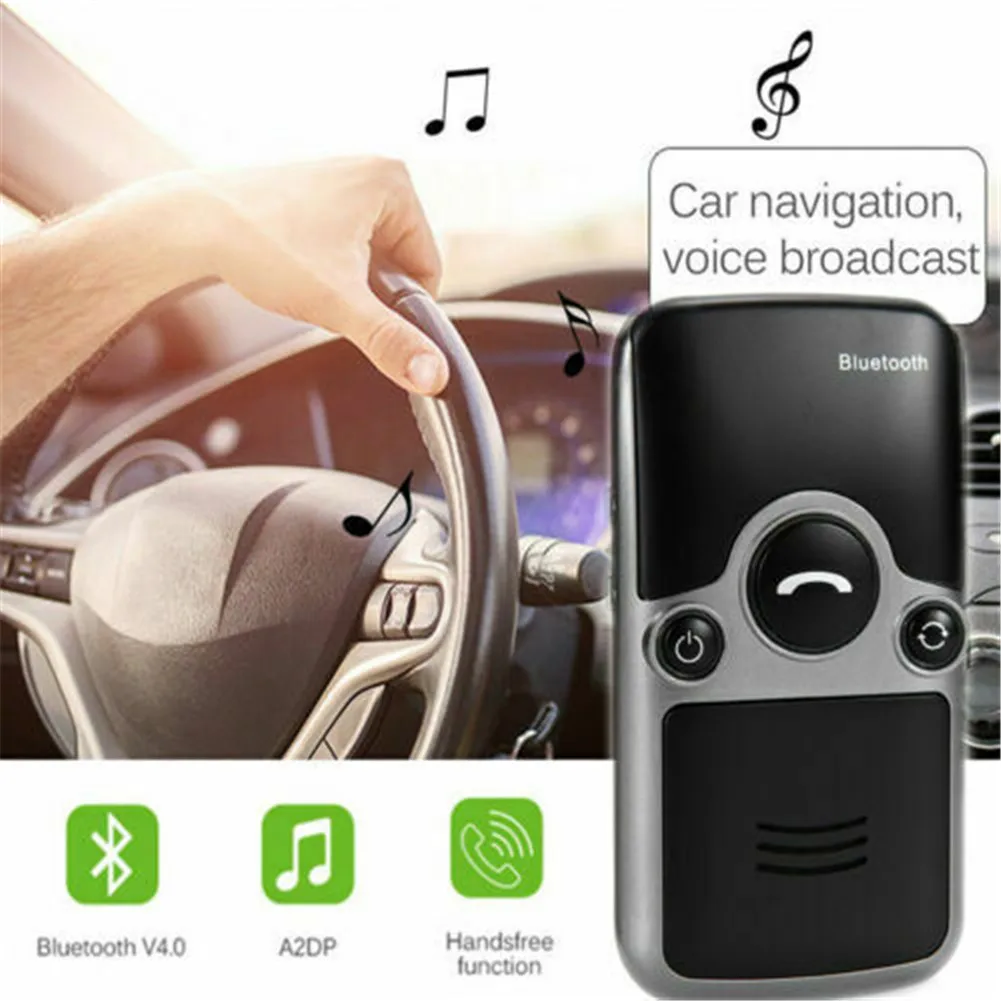 Bluetooth 4,0 Hands-free многоточечная Громкая Связь Динамик для автомобильного комплекта солнцезащитный козырек