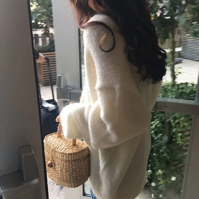 Bohoartist Autumn Winter Women's Sweaters Office Lady Warm Korean Style Sweaters Minimalist Bohoartist Autumn Winter Women's Sweaters Office Lady Warm Korean Style Sweaters Minimalist
