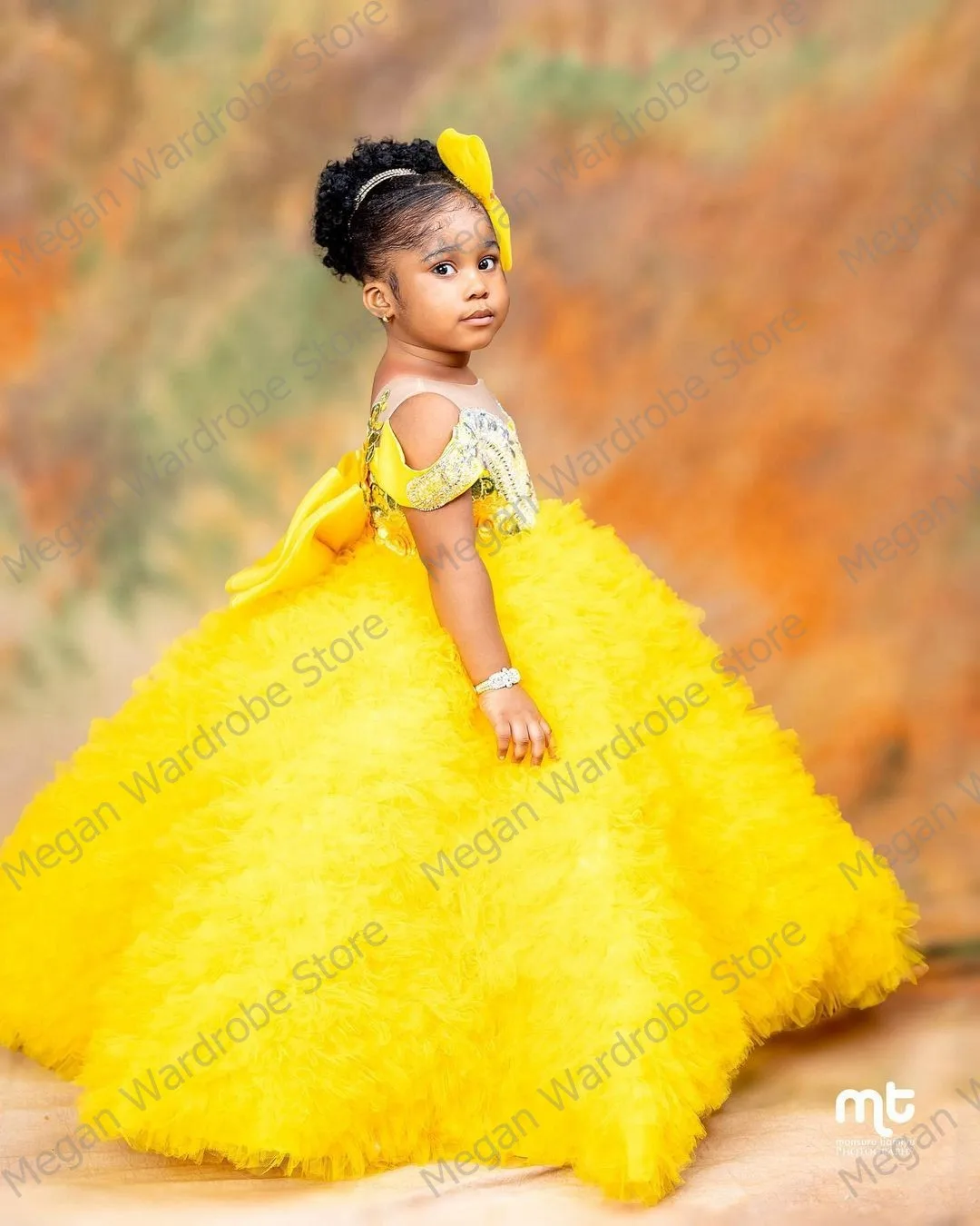 Gorgeous Yellow Tiered Frock Dresses for Women Online