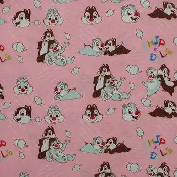 

1 yard Polyester/PVC coated Waterproof Fabric for bag,- Cartoon - Animal and fruit on pink background (width=140cm) (W501C)