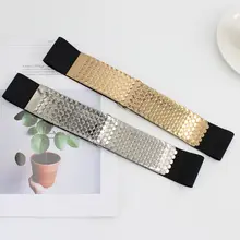 Belts for women Metal Gold Fish scale pattern alt clothes Luxury Formal