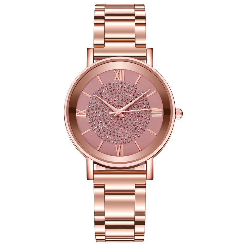 2020 Luxury Rhinestones Women Watches Rose Gold Ladies Wrist Watches Women Bracelet Watch For Female Clock Relogio Feminino