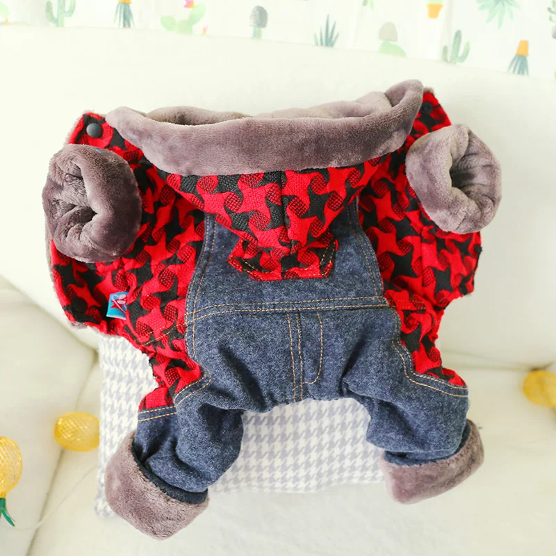 PETCIRCLE Pet Clothes Teddy Pomeranian Small Dog Puppies Clothing Autumn And Winter Double Thick Warm Clothing Cotton Jacket Bib