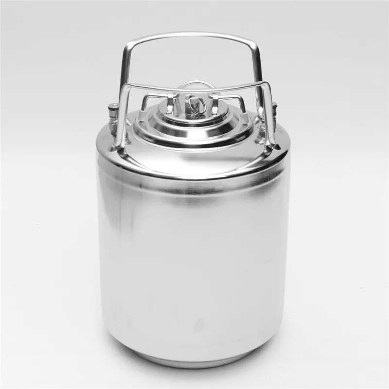 Профессиональный 6/10/18.5L Нержавеющая сталь мини-кега для пива под давлением Ворчун для пива дозирующая система домашнее Сваренное пиво пивоваренного - Цвет: 10L