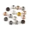 50Pcs 4 6 8 10mm Black Gold Silver Color Crystal Rhinestone Round Loose Spacer Beads for Jewelry Making DIY Bracelet ► Photo 3/6