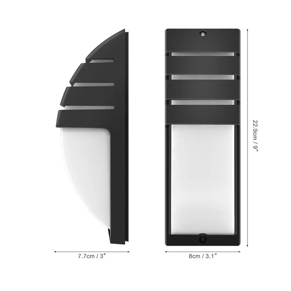 6W Led Wall Light Waterproof Porch Light Modern Led Wall Lamp Radar Motion Sensor Courtyard Garden Outdoor Light