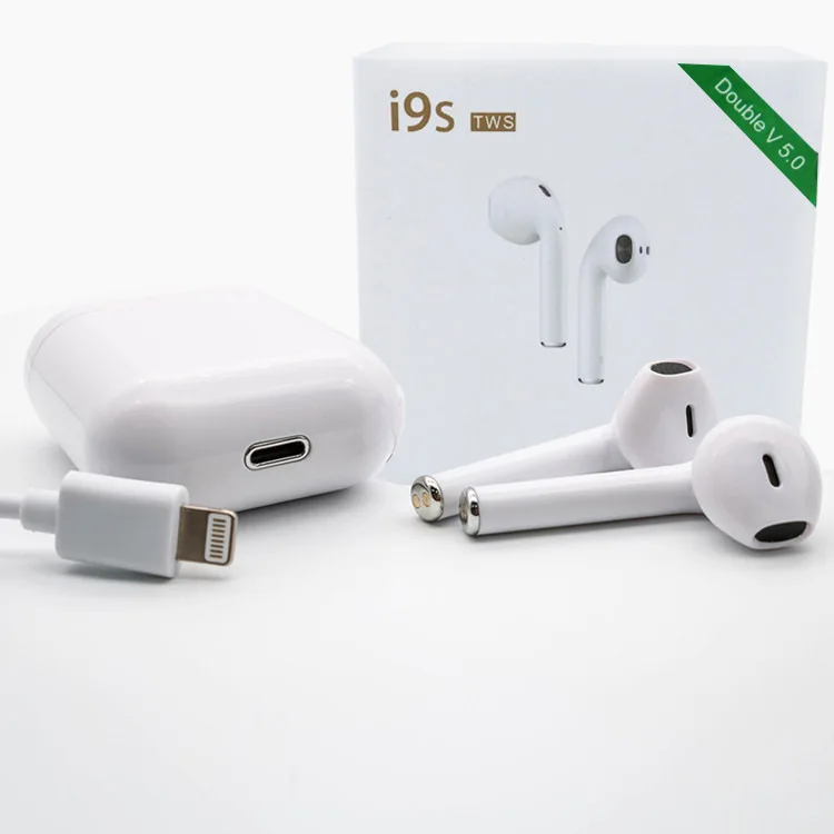 Новые наушники i9s Tws Bluetooth, беспроводные наушники Bluetooth 5,0, мини наушники с микрофоном, зарядная коробка, Спортивная гарнитура для смартфона - Цвет: Белый