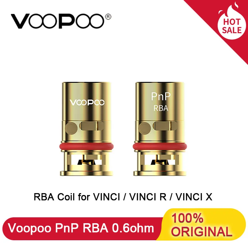 5 шт./20 шт. Voopoo PnP RBA 0.6ohm Vape катушка головка для Vinci/Vinci R/Vinci X Vape комплект катушка для электронной сигареты