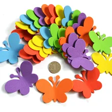 Декоративная наклейка на стену из материалов для детского сада* Eva Butterfly Flower Docare shape pao mo tie