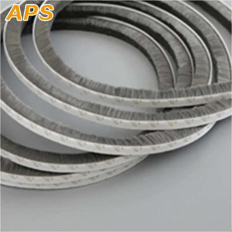 

10M/lot Silicification Waterproof Sealing Strip Door/Window Groove Nylon Pile Brush Seal Weatherstrip Dust Proof Strip