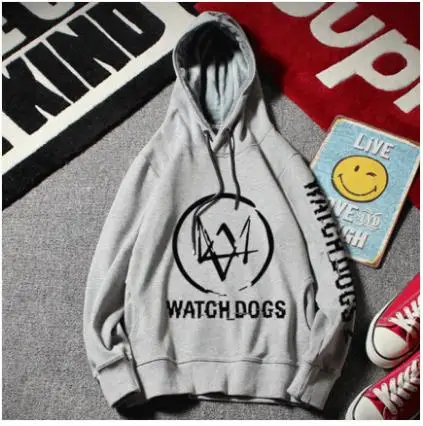 Watch Dogs 2 толстовки Dedsec пальто мужские зимние худи и свитшоты с длинным рукавом Повседневные Пуловеры Топы Хэллоуин Рождественский подарок - Цвет: 1