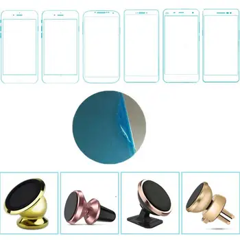 

Magnetic Patch Mobile Phone Holder Round Iron Sheet Magnetic Stainless Iron Magnet Sheet Adhesive On The Back
