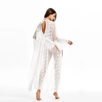 

Women's Beach Tunic Woman Outings Cover Up May Female Plus Size Bikinis 2020 New Lace Sexy Bikini Cardigan Solid Cotton Fmzxg