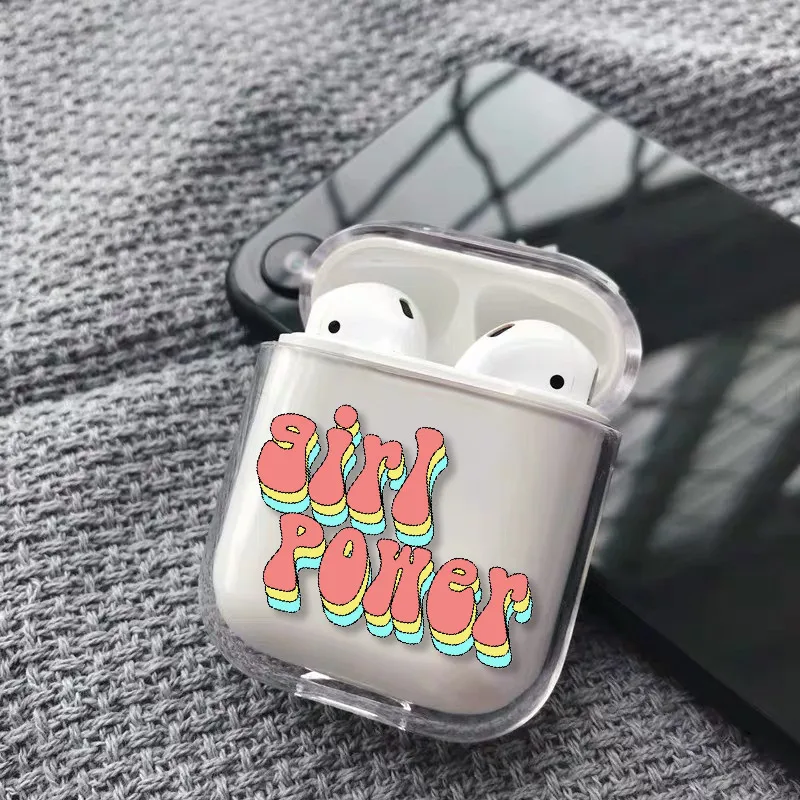 Милый чехол для наушников с сердечками и звездами для Apple iPhone, зарядная коробка для AirPods Pro, жесткий прозрачный защитный чехол, аксессуары - Цвет: 36