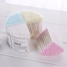 500 шт./пакет одноразовые косметические ватные палочки для наращивания ресниц Мини индивидуальные Аппликаторы домашняя тушь для ресниц щетка хлопок мягк тампон