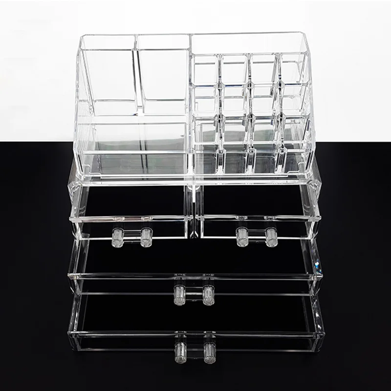 Makeup Cosmetic Organizer Lipstick Eyeshadow Brushes in One Place Storage Drawers New JIU55