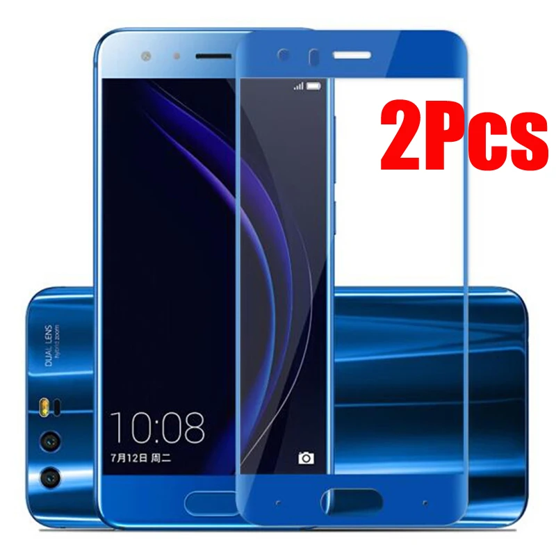 Защитное стекло для honor 9 Lite 8 черный белый синий серый 2 шт. | Мобильные телефоны и