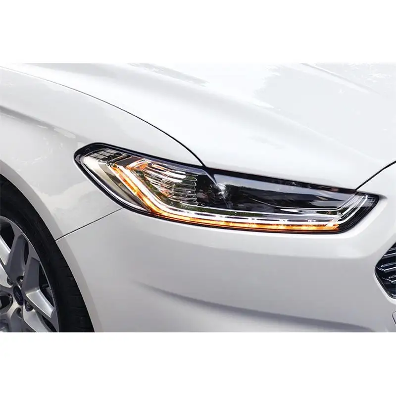 Drl светодиодные дневные ходовые Cob Assessoires аксессуары для укладки Automovil лампы фары Задние Автомобильные фары в сборе 13 для Ford Mondeo