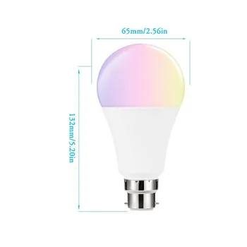 

RGB Wifi Control Bulb Wireless Wifi Control Dimmable Change Color Light E27 LED Bulb Lighting Lamp