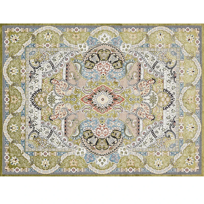 Moroccan Living Room Carpet Home Vintage Rugs for Bedroom American Carpets Sofa Coffee Table Rug Study Ethnic Floor Mat