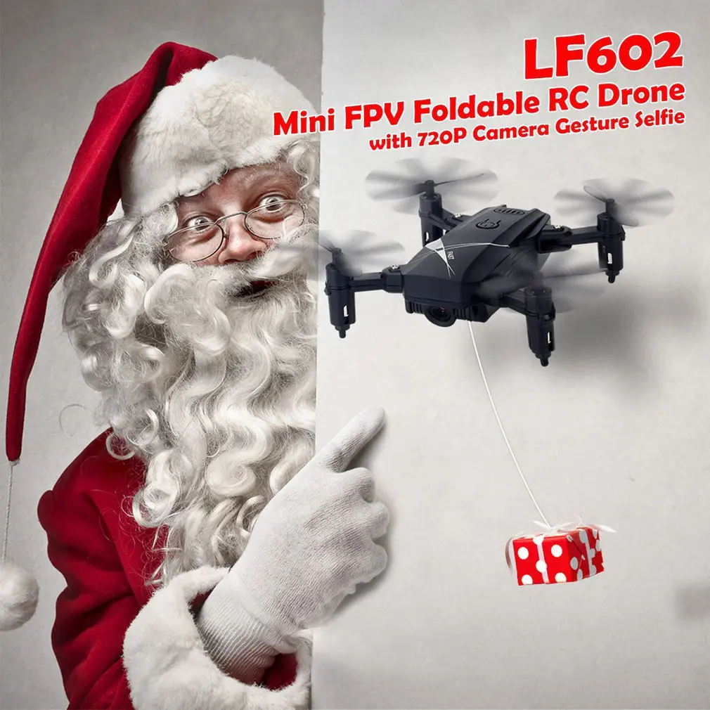 LF602 2,4G мини FPV складной RC Квадрокоптер с 720P HD Wifi камера жеста селфи высота удержания
