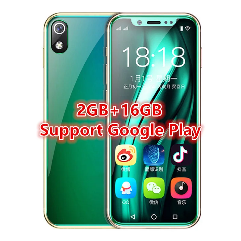 I9 I9S супер мини мобильный телефон 2 Гб 16 Гб 3," MT6739V четырехъядерный Android 6,0 8.0MP 4G LTE маленький Android смартфон - Цвет: Green