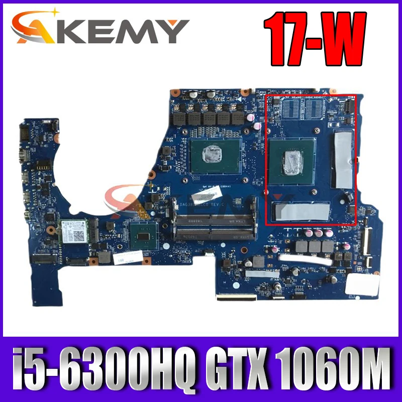 Материнская плата для ноутбука HP OMEN 17-W 17-AB G38D DAG38DMBCC0 с фотографией GTX 1060M DDR4 |