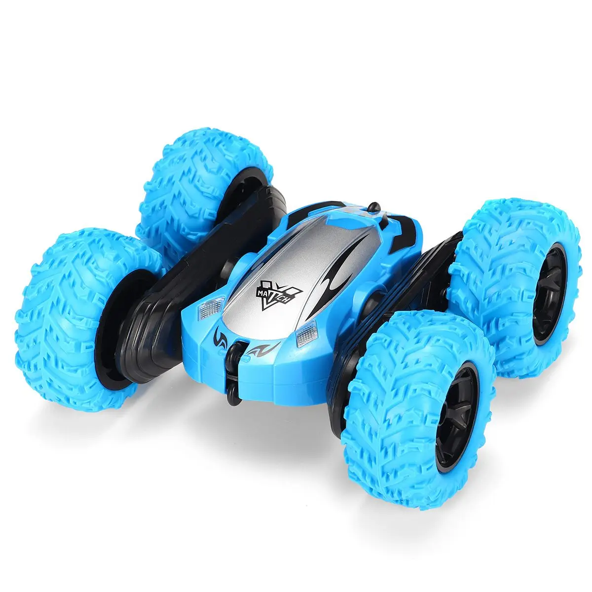3D флип-пульт дистанционного управления RC автомобиль с светильник трюк Дрифт Деформация-багги автомобиль Рок Гусеничный ролл автомобиль Рождество Дети робот RC автомобиль игрушка - Цвет: Синий
