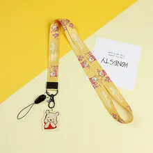Cute Cartoon keychain Strap Neck straps Lanyards for keys ID Card Pass Gym Mobile Phone USB badge holder DIY Hang Rope Sling