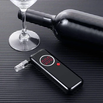 

Portable Alcohol Tester Breathalyzer Digital Breath Analyzer Display Detector