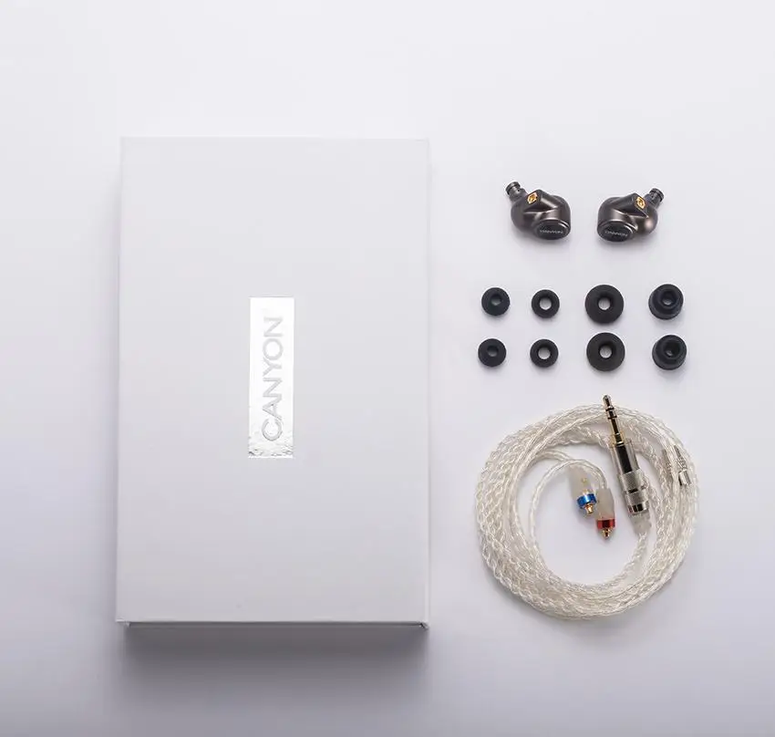 CANYON C51 Knowles DD 4BA Dynamic Hifi Music HD Monitor DJ Studio Stage CNC Metal Deep Bass MMCX Audiophile Earphones Earbuds
