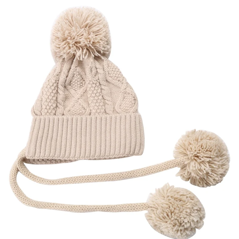 Зимние шапки бини толстые Skullies Модные женские вязаные шапки теплые шерстяные шапочки
