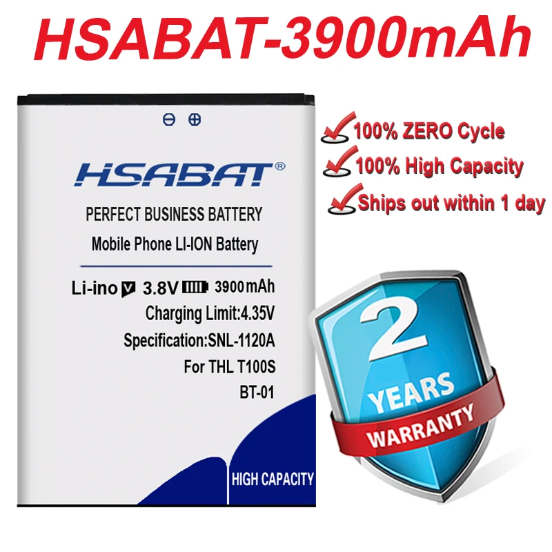 HSABAT 3900mAh BT-01 батарея для THL T100S T11 | Мобильные телефоны и аксессуары