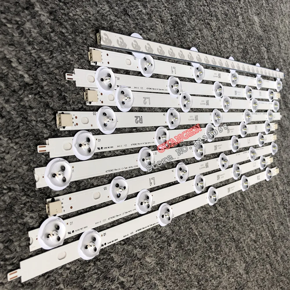 

50set=500pcs LED Backlight For LG 42inch 42"ROW2.1 TV 6916L-1412A 6916L-1413A 6916L-1414A 6916L-1415A 42LN542V 42LN575S 42LA615V