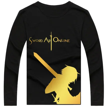 3 Новая модная футболка с аниме Sword Art Online летняя новая брендовая Футболка мужская футболка из хлопка с рукавом реглан SAO футболка мужские футболки - Цвет: 3