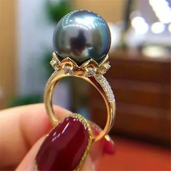 

Pearl Ring Settings 925 Sterling Silver Holder Adjustable Ring Settings Base Accessories DIY Ring Jewelry Making
