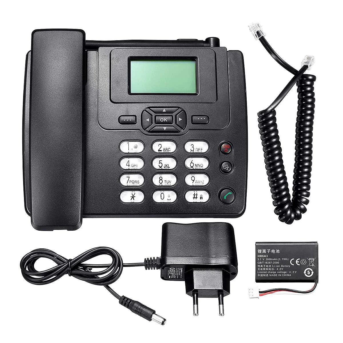 Настольный беспроводной телефон GSM фиксированный Поддержка sim карты для дома