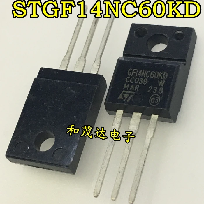 5 шт./STGF14NC60KD GF14NC60KD 600V 7A TO-220F TO220F