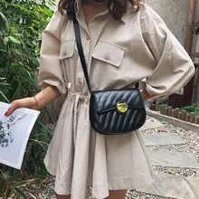 Весна и лето стиль Pu седло сумка ромб Spiraea lian tiao wang красная маленькая черная сумка через плечо мини рюкзак