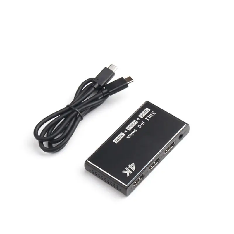 Тип C вход мини Hdmi усилитель переключатель, 1 порт USB C и 3 порта Hdmi 4 к x 2 к коммутатор сплиттер коробка Ultra HD для Macbook_Pro