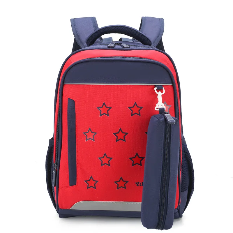 High Quality Nylon Children School Bags For Girls Boys waterproof School Backpacks Kids Backpack Mochilas Infantil Bolsa Escolar - Цвет: red