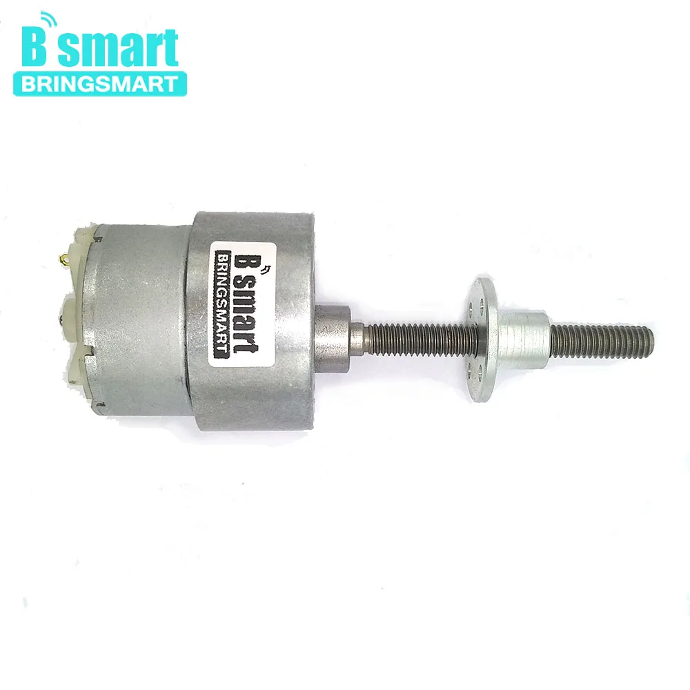 Bringsmart Electirc длинный вал для мотора DC мотор 6V 12 vthread вал для DIY частей JGB37-500 с фланцем