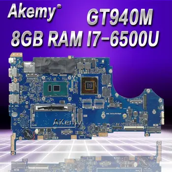 شراءAkem Q524UQ اللوحة الأم للكمبيوتر المحمول Q524U Q524UQ ل For Asus اختبارها بالكامل 8G RAM I7-6500U 2GB بطاقة الرسومات