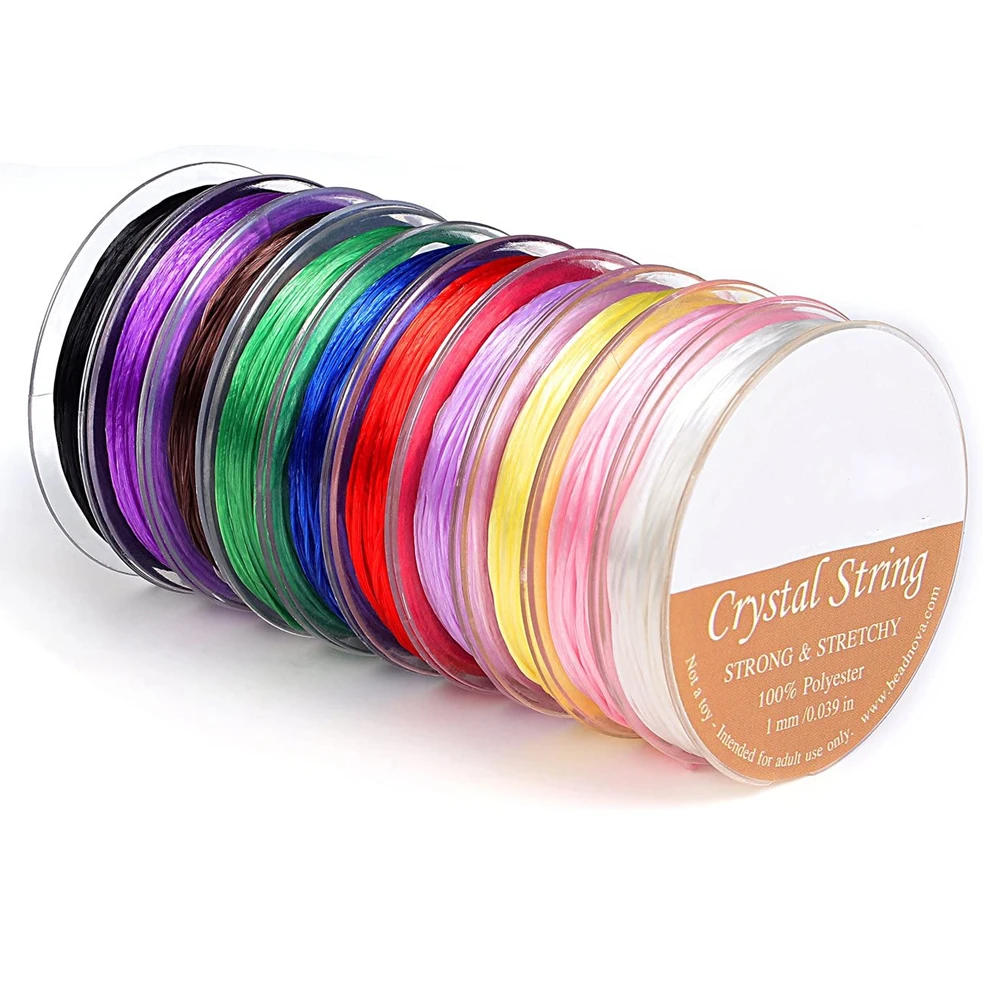 11 Colors 0.8mm Crystal DIY Beading Stretch Cords Elastic Line Jewelry Making Supply Wire String jewellery thread Thread | Украшения и