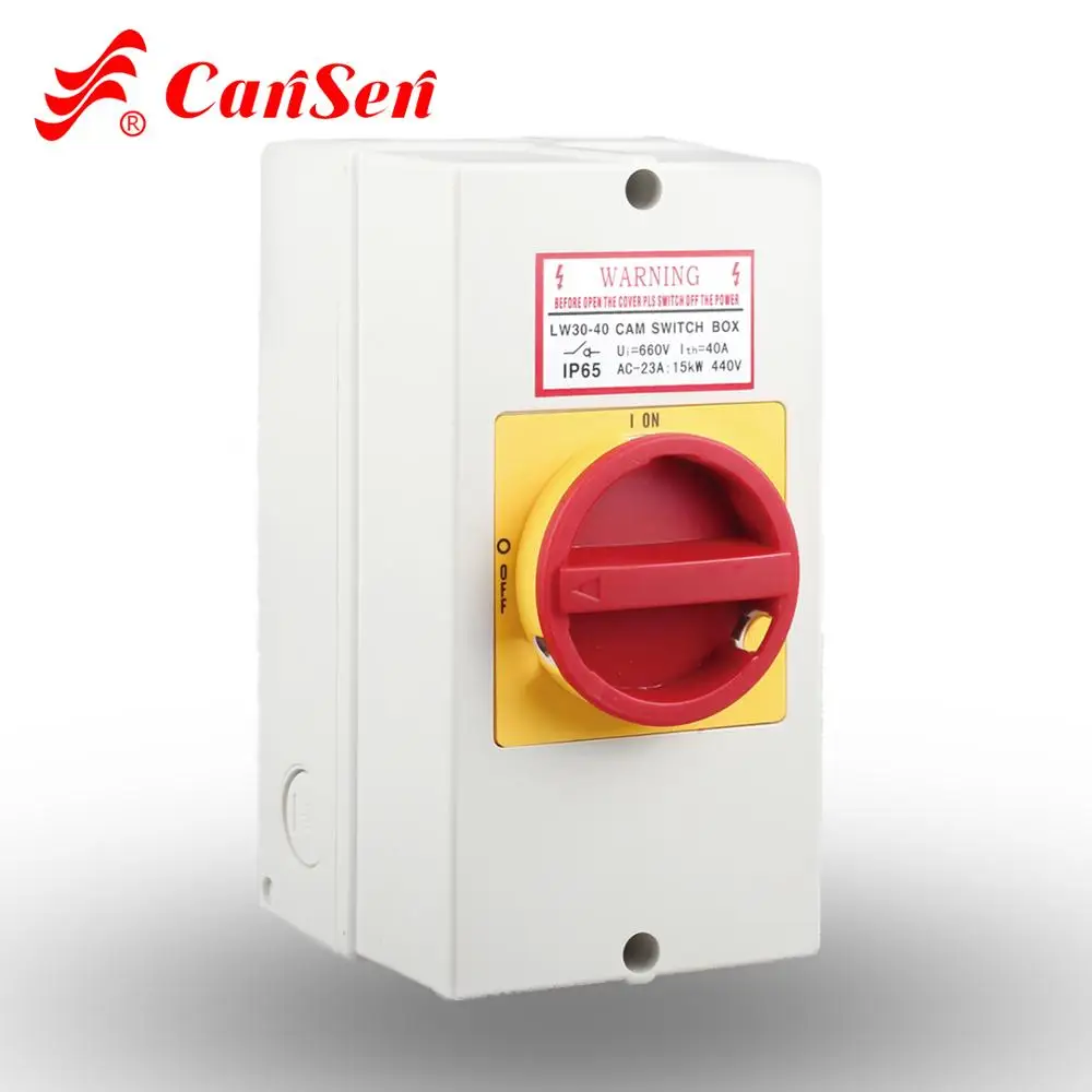 Low Voltage Switchgear Disconnect switch 40A ON OFF 4P Main/Emergency