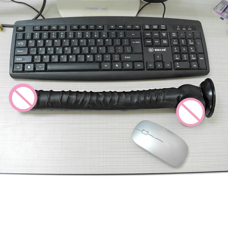 16.54 Inch Soft Long Dilldo Butt Plug Dildos For Women With Suction Cup Realistic Horse Dildo Black Animal Penis Sex Toys 18